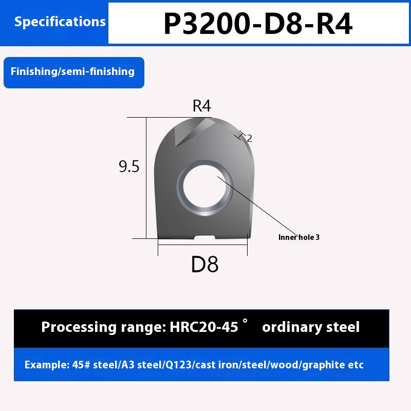 1149-South Lion Ball End Semicircular Inserts Finishing R4R5R6R8R10R12.5R15R16 20ZPFG/BNMP3202 Shandong Denso Pricision Tools Co.,Ltd.